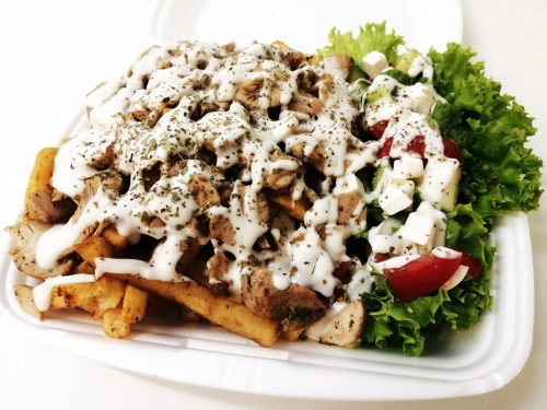 Tüzes gyros tál